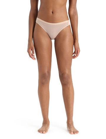 Dámské Spodní Prádlo Icebreaker Merino Siren Bikiny Briefs Hnědožlutý Zlaté | CZ 1228PJJQ